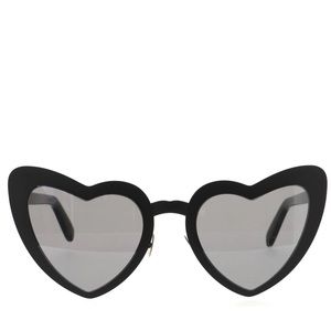 -SOLD- SAINT LAURENT LOULOU Black Metal Heart Sunglasses